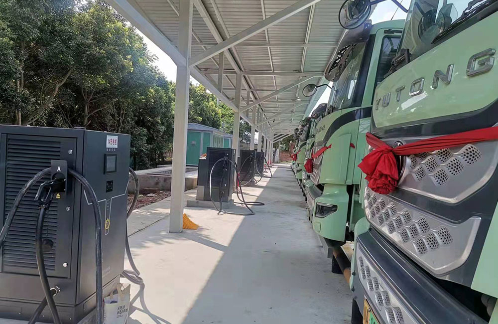 Station de charge des camions de chantier électriques de Yulinglong de Chengdu Sichuan