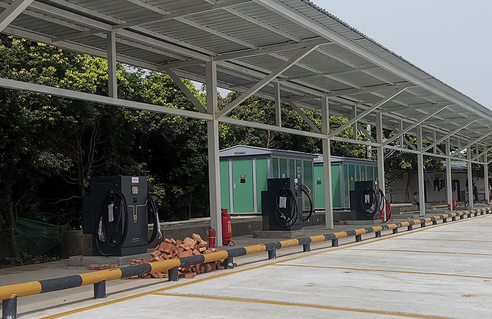 Station de charge des camions de chantier électriques de Yulinglong de Chengdu Sichuan